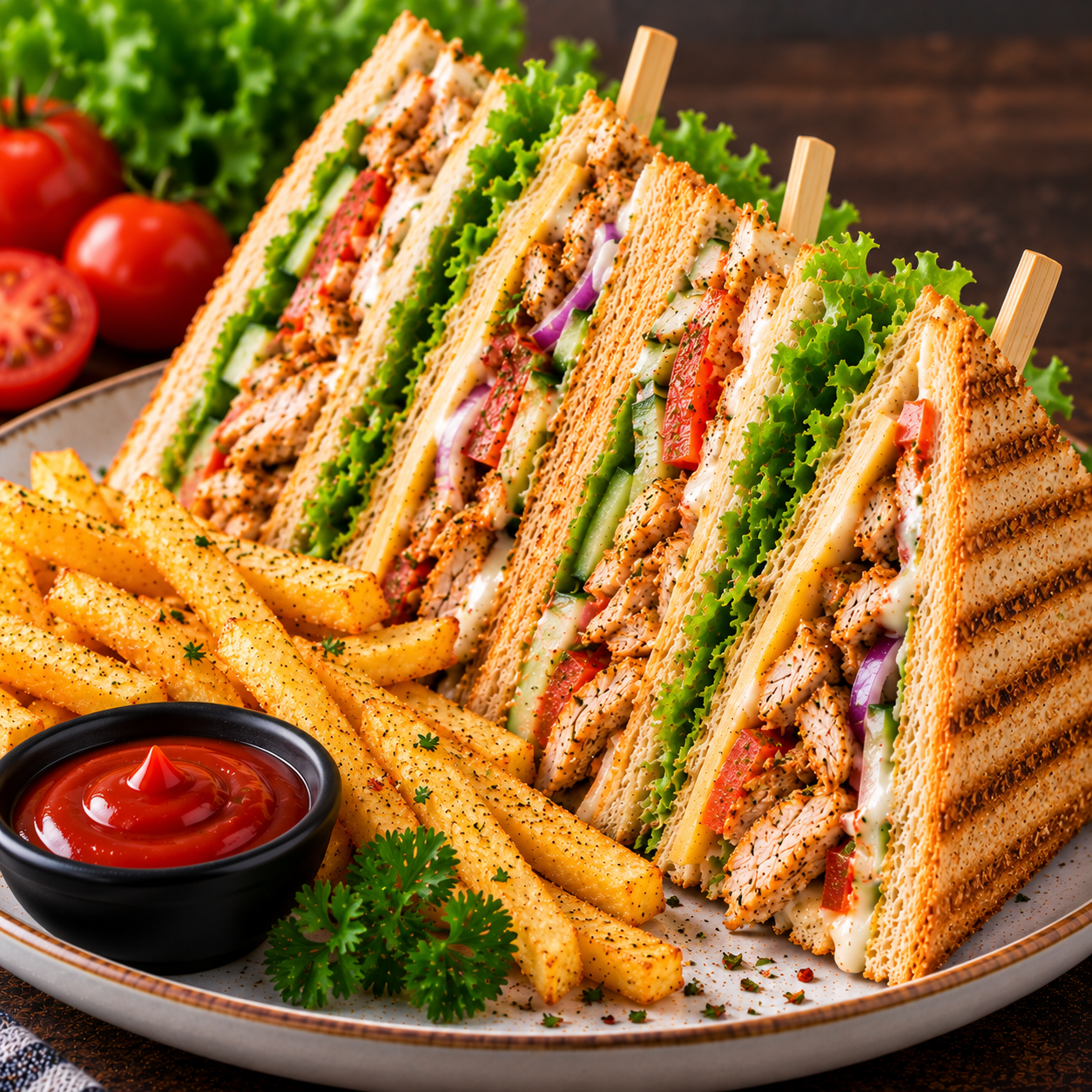 CLUB CHICKEN SANDWICH