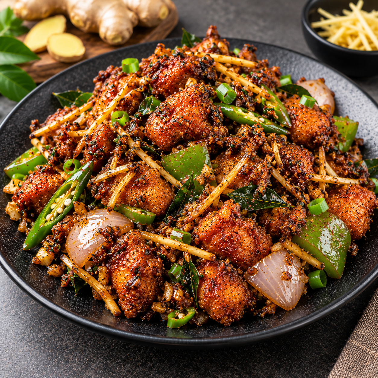 CHICKEN GINGER DRY