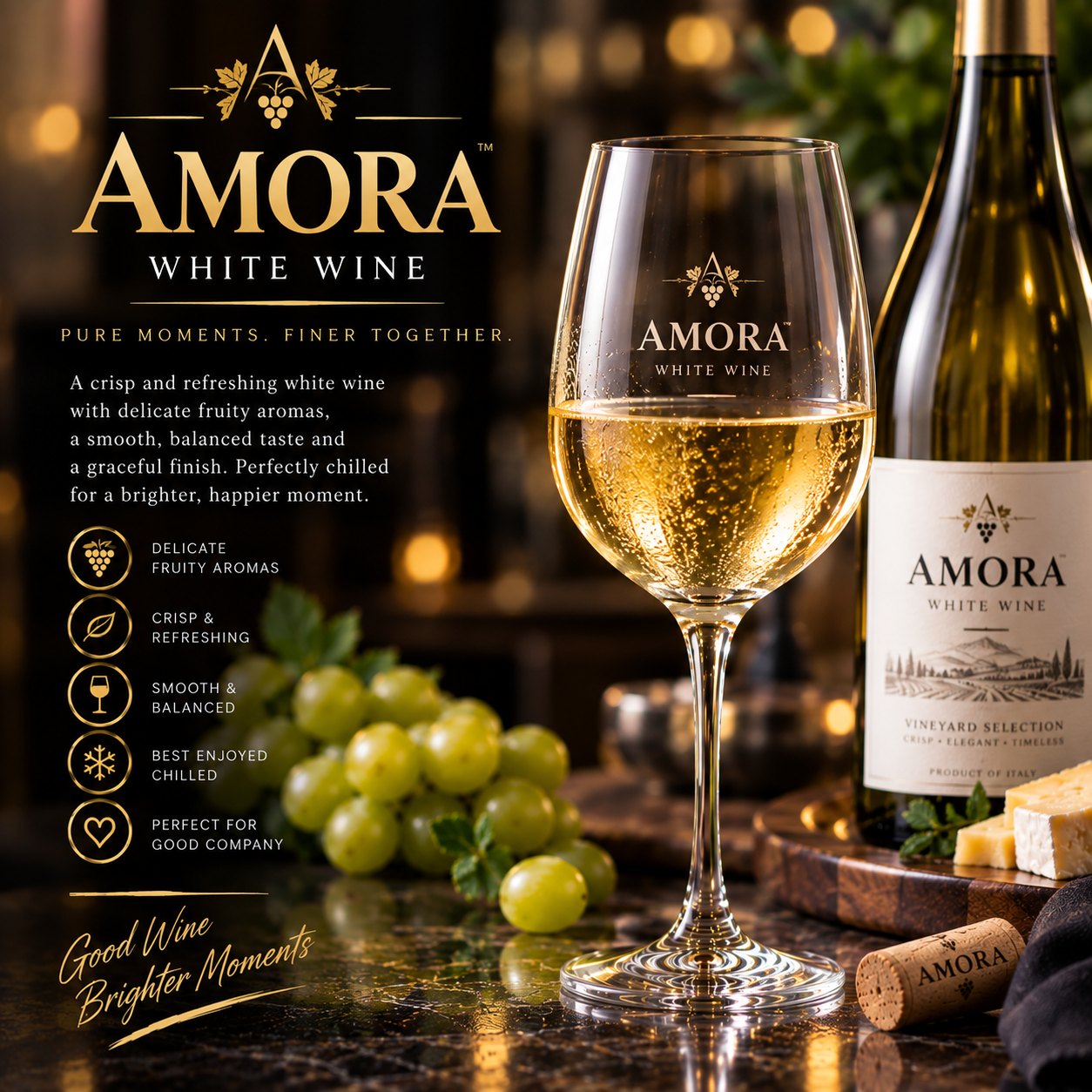 AMORA WHITE WINE GLASS